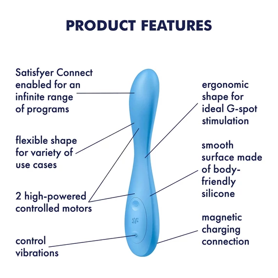 Satisfyer G-spot Flex 4 - Smart G-bod vibračný prístroj (tyrkysový)