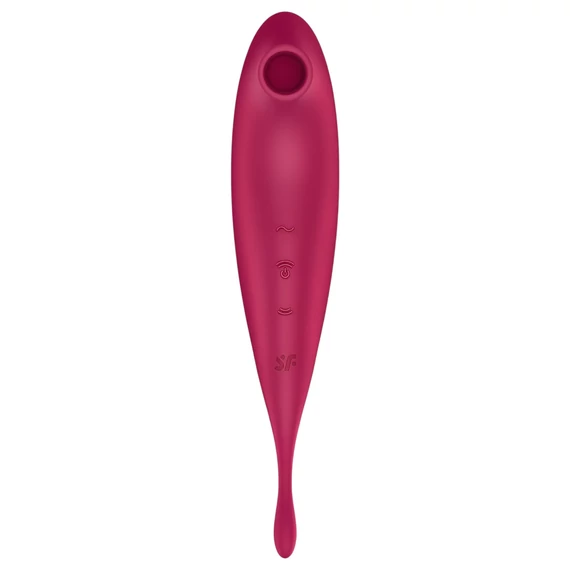 Satisfyer Twirling Pro - múdra 2v1 klitorisová vibrácia (červená)