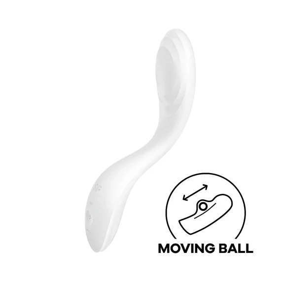 Satisfyer Rrrolling - nabíjateľný G-bod vibrátor s pohyblivou guličkou (biely)