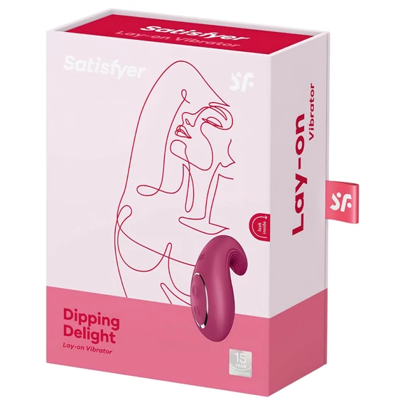 Satisfyer Dipping Delight - nabíjací klitorisový vibrátor (červený)