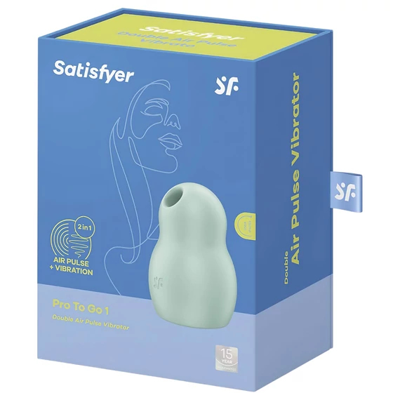 Satisfyer Pro To Go 1 - akumulátorový, tlakový stimulátor klitorisu (mentol)