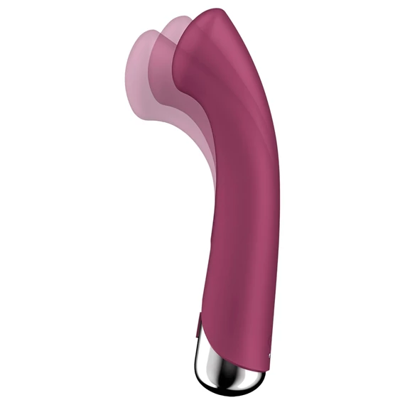Satisfyer Spinning G-Spot 1 - Červený G-bod vibrátor s rotačnou hlavou
