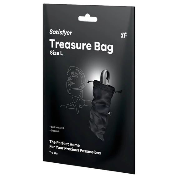 Satisfyer Treasure Bag L - stredná úložná taška (čierna)