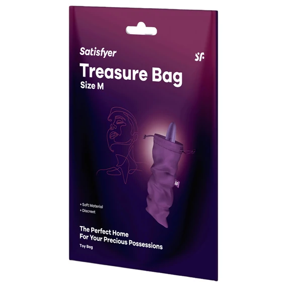 Satisfyer Treasure Bag - diskrétna stredná taška (fialová)