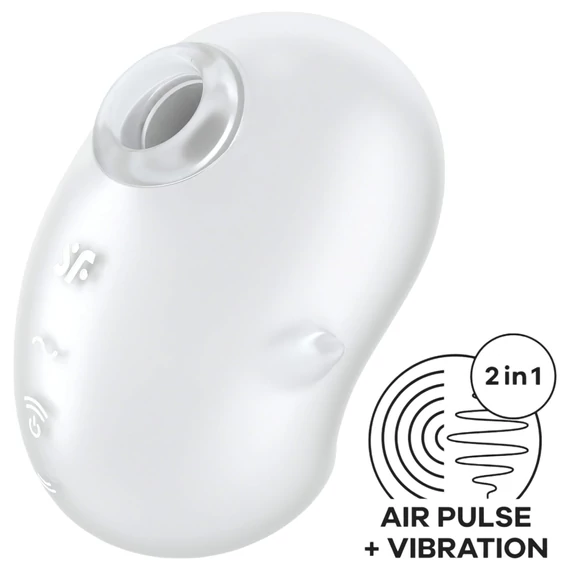 Satisfyer Cutie Ghost - akumulátorový dráždik klitorisu (biely)