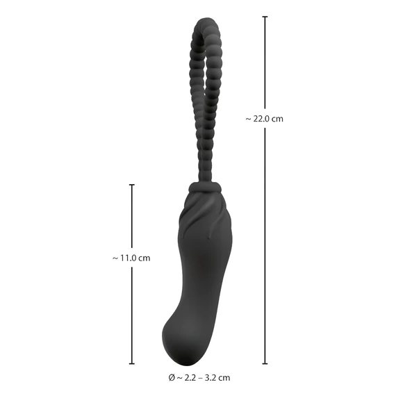 Ideálny pás na dildá Black Velvet (čierne)