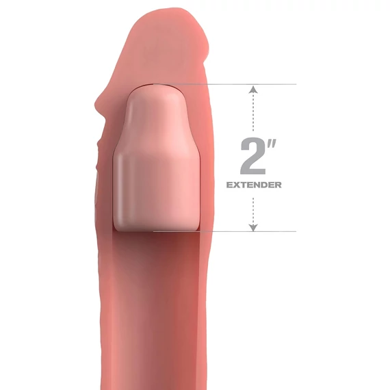 X-TENSION Elite 2 - naturálny penisový návlek s krúžkom