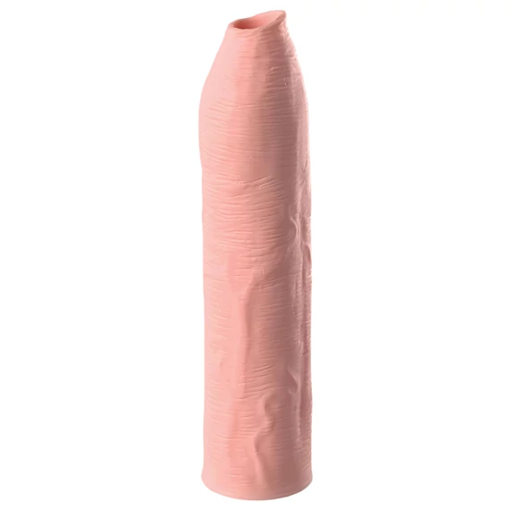 X-TENSION Elite - nastaviteľný penisový návlek s otvoreným koncom (naturál)
