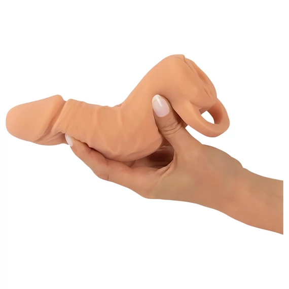 Nature Skin - penis vec s umelou vaginou - 18cm (prírodná farba)