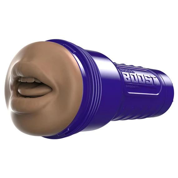Fleshlight Boost Blow - realistický hnedý ústny masturbátor