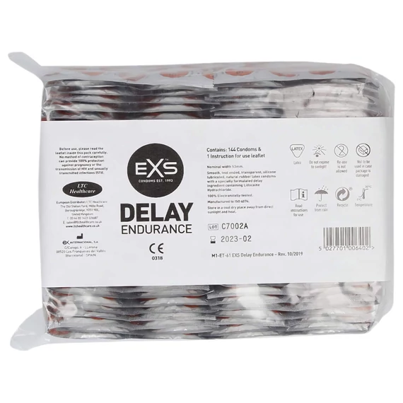 EXS Delay - latex kondóm (12 ks)