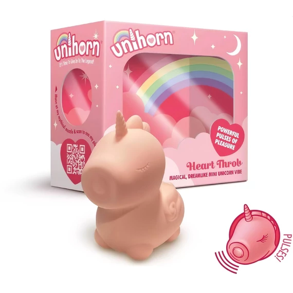 Unihorn Heart Throb - nabíjateľný jednorožec na klitoris (ružový)