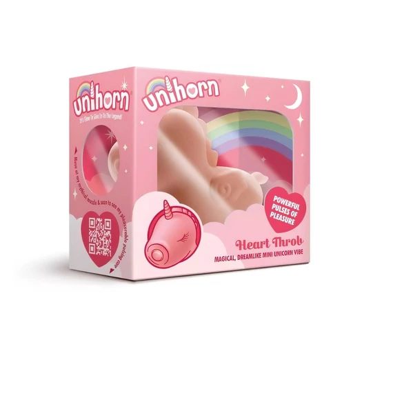 Unihorn Heart Throb - nabíjateľný jednorožec na klitoris (ružový)