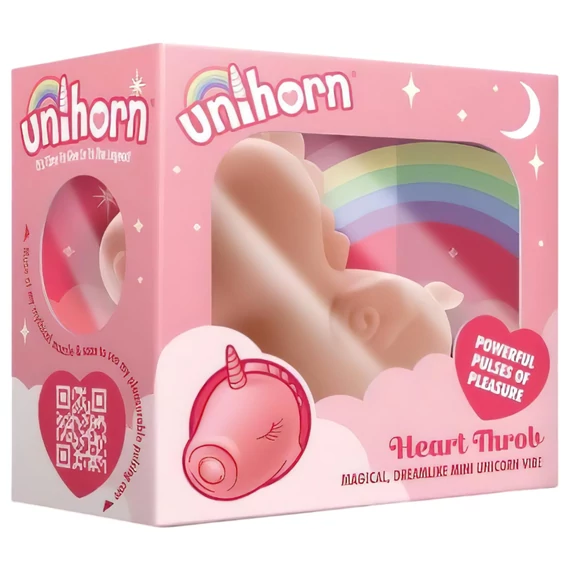 Unihorn Heart Throb - nabíjateľný jednorožec na klitoris (ružový)