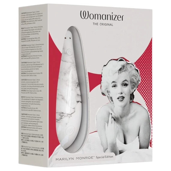 Womanizer Marilyn Monroe - biely akumulátorový stimulátor klitorisu