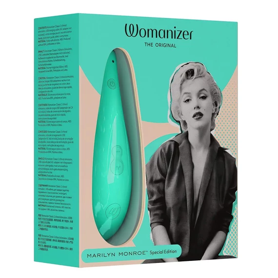Womanizer Marilyn Monroe - tlakový stimulátor klitorisu (tyrkysový)