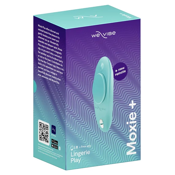 We-Vibe Moxie+ - inteligentný vibrátor na klitoris (tyrkysová)