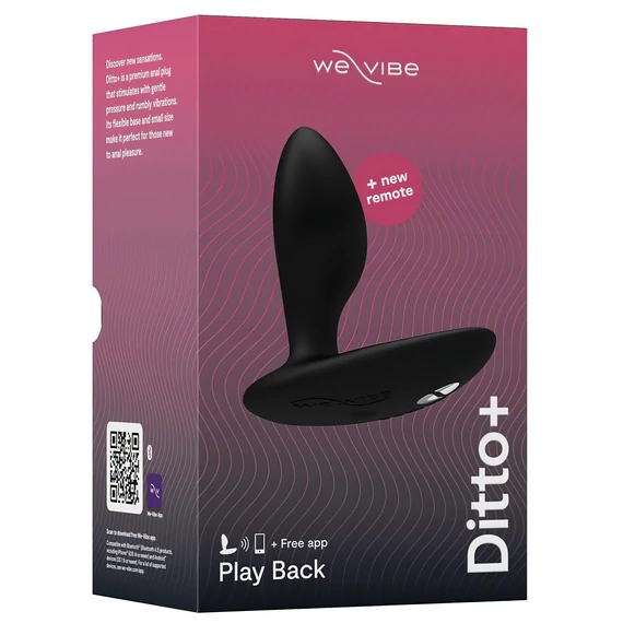 We-Vibe Ditto+ - smart análne vibrátor na diaľkové ovládanie (čierna)