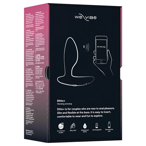 We-Vibe Ditto+ - smart análne vibrátor na diaľkové ovládanie (čierna)