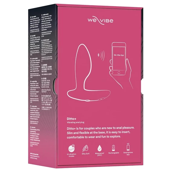 We-Vibe Ditto+ - smart análne vibrátor s akumulátorom (ružový)