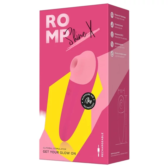 Romp Shine X - nabíjací tlakový stimulátor klitorisu (ružový)