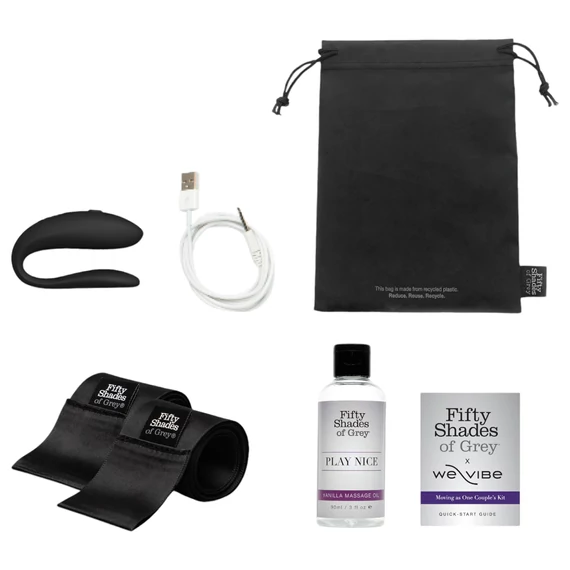 Odtiene sivej Moving as One set + We-Vibe Sync Lite