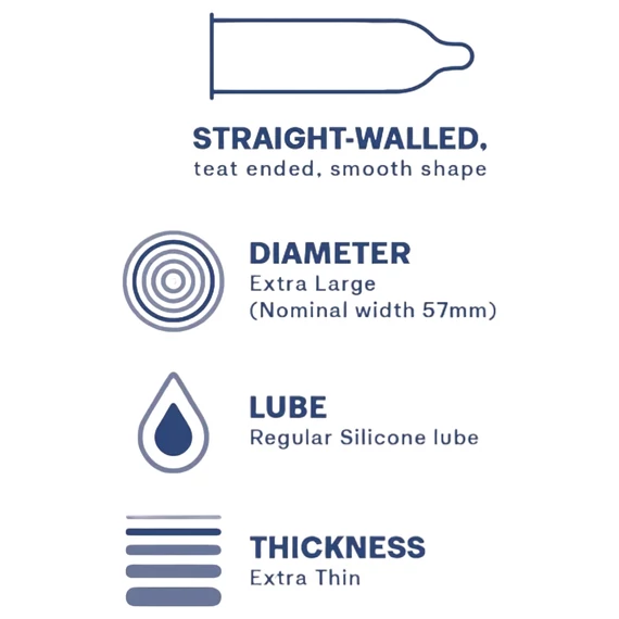Durex Invisible XL - extra veľké kondómy (10 ks)