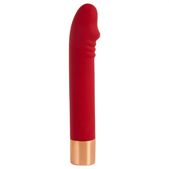 Charming Vibe Dick - nabíjateľný g-bod vibrátor (červený)