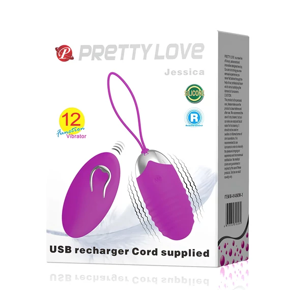 Pretty Love Jessica - vibračné vajíčko (fialové)
