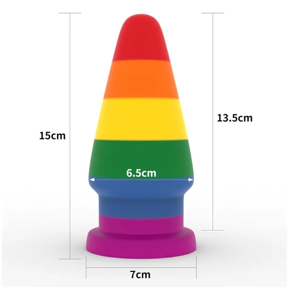 Prider - anál dilatátor dúhový, 15 cm