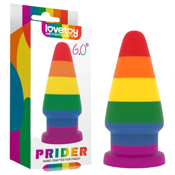 Prider - anál dilatátor dúhový, 15 cm