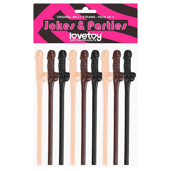 Lovetoy - realistické penisové slamky (prirodná-hnedá-čierna)