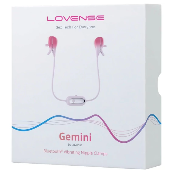 LOVENSE Gemini - smart vibračný klip na bradavky (ružový)