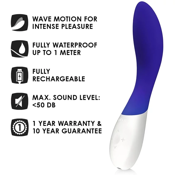 LELO Mona Wave - vodoodolný G-bod vibrátor (modrý)