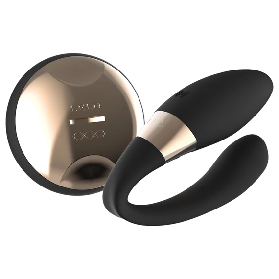 LELO Tiani Duo - silikónový párvibrátor (čierny)