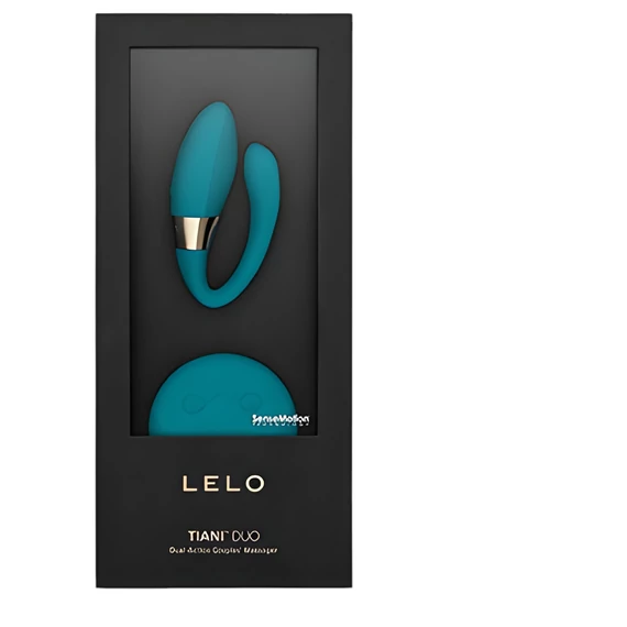 LELO Tiani Duo - silikónový pár vibrátor (modrý)
