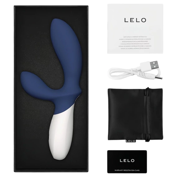 LELO Loki Wave 2 - akku, vodotesný vibrátor na prostatu (modrý)