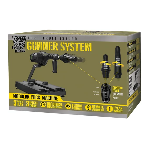 Čierny sex stroj Doc Johnson Gunner System