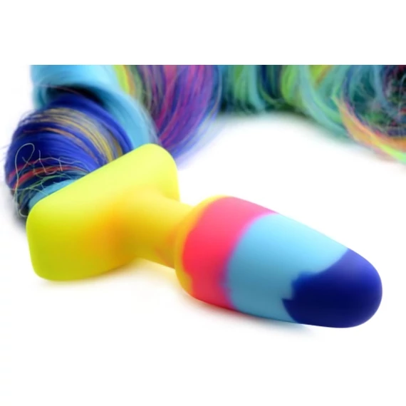 TAILZ - Silikónový dúhový anál plug jednorožca
