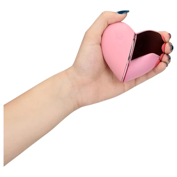 Loveline Vibrujúce Srdce - akumulátorový klitorisový vibrátor (ružový)