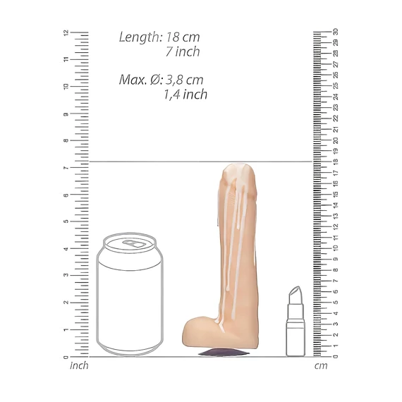 Dicky Cum - mydlo tvaru penisu s semenníkmi - prírodné (250g)