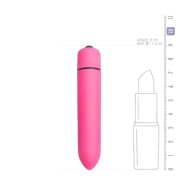 Easytoys Bullet - vodotesný tyčový vibrátor (ružový)