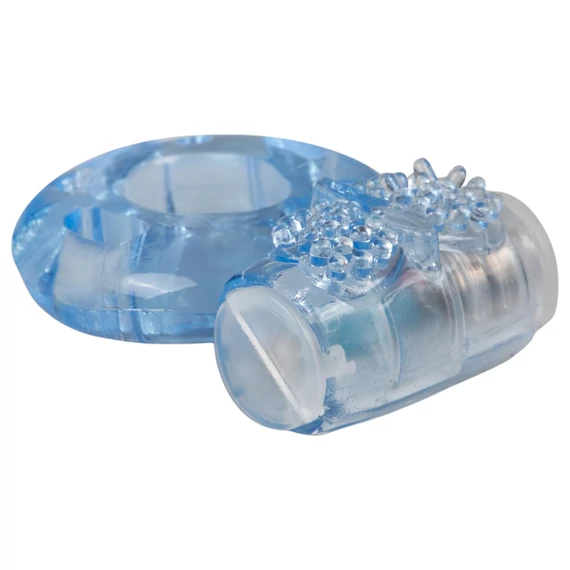 Easytoys - vibrujúci krúžok na penis (modrý)