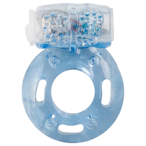 Easytoys - vibrujúci krúžok na penis (modrý)