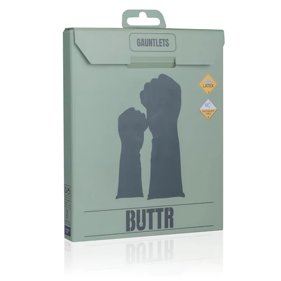 BUTTR Rukavice - latexové päsťové rukavice (čierne)