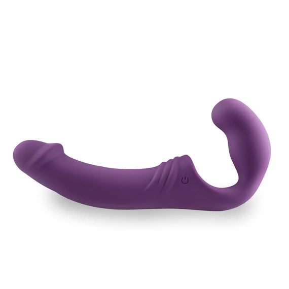 Easytoys - fialová bezpásková pripevniteľná vibrujúca hračka