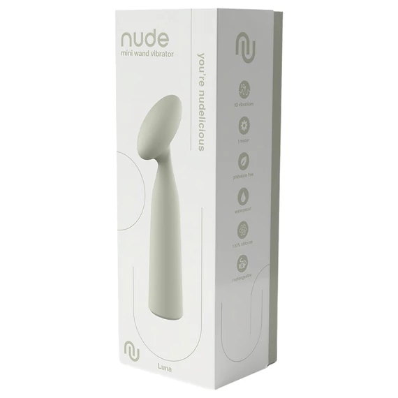 Nude Luna - nabíjací mini masážny vibrátor (šedý)