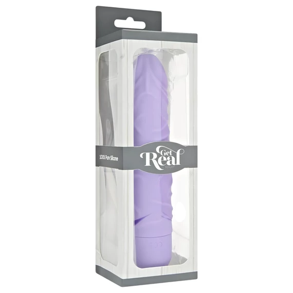 Real Feel Classic - realistický silikónový vibrátor (fialový)