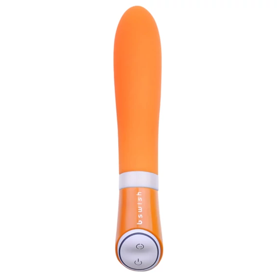 B SWISH Bgood Deluxe - silikónový vibrátor, oranžový sen