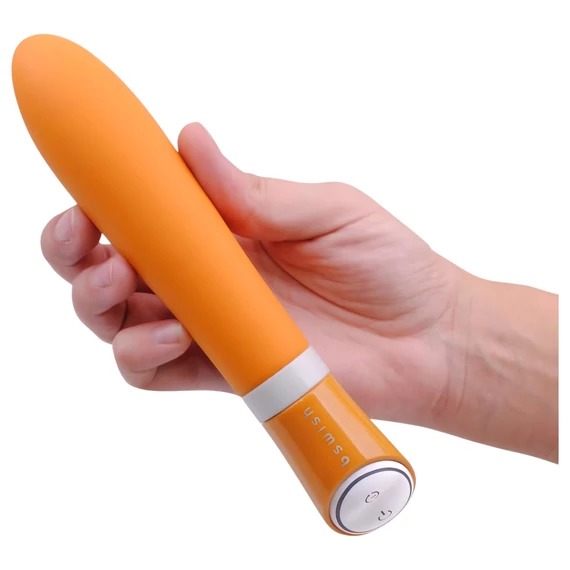 B SWISH Bgood Deluxe - silikónový vibrátor, oranžový sen